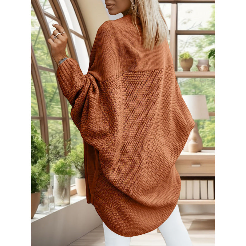 Strickcardigan mit offener Vorderseite